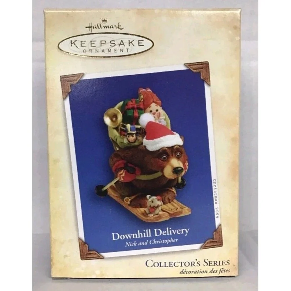 DOWNHILL DELIVERY ~ Nick And Christopher ~ 2004 Hallmark Keepsake Ornament ~ New